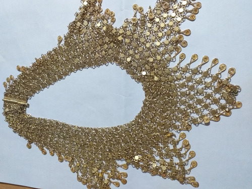 Joya Collar Gargantilla Plata 925 Baño Oro Ultima Moda