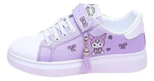 Zapatos Casuales De Lona Para Niñas Sanrio Kuromi 2023