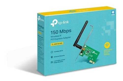 Placa Pci Express Wifi Tp-link 150mbps Adaptador Inalambrico