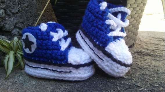 tenis converse hecho en crochet