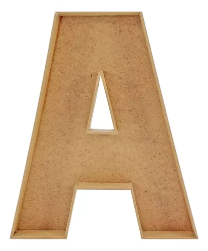 Letra A de Madera de 11 cm - Letra para decorar