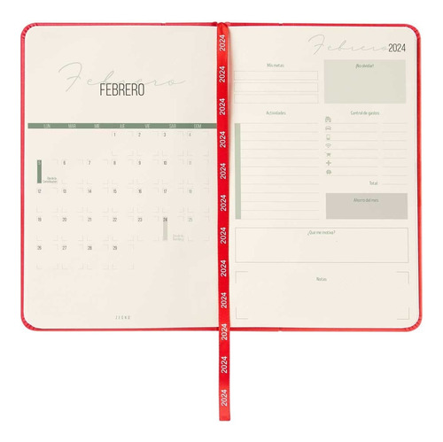 Agenda 2024 Mini Terra Elegante Moderna, Color Autentico