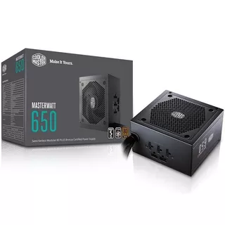 Fuente Cooler Master Masterwatt 650w 80+ Bronce Modular