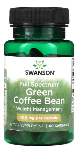 Swanson Café Verde 400 Mg 60 Caps Control, Disminución Peso