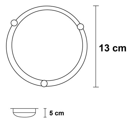 Lampara Plafón De Techo Petit 1 Luz Incluye Foco. Blanco