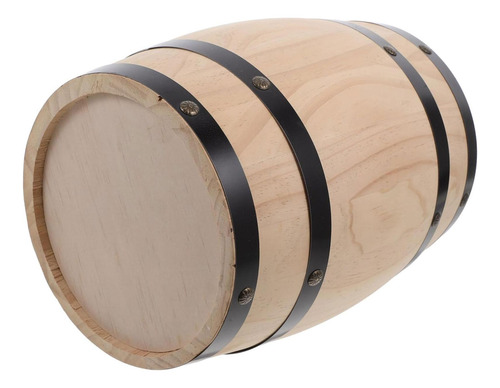 Dispensador De Whisky Retro En Barril De Roble Para M Beige