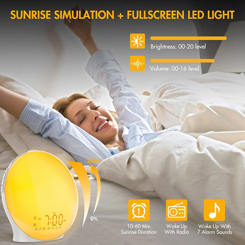 . Despertador De Amanecer Luz De Simulación De Amanecer