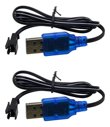 Blomiky 2 Pack 3.7v Cable De Cargador Usb Con Conector De En