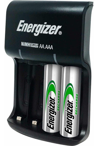 Cargado De Baterías Aa Y Aaa + 2 Baterias Aa Recargables