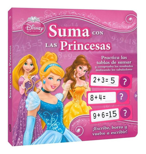 Imagen 1 de 1 de Libro Disney Suma Con Las Princesas - Lexus 100% Original 