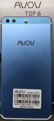 Avov Top 6 Android 5 Camara 8+5mpx Memoria 16+2gb Dual Sim