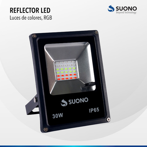 Imagen 4 de 10 de Reflector Led Rgb 30w Exterior Con Control Remoto I65