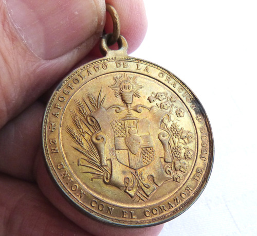 Monijor62-antiguo Coleccion Medalla Religiosa Sagrado Corazo (Usado)