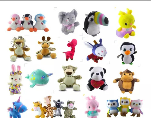Bichos De Pelúcia Grua Maquina 9 Unidades