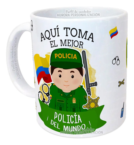 Mug Pocillo Policía 