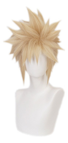 Final Fantasy Vii Cloud Strife Halloween Cosplay Peluca 35cm