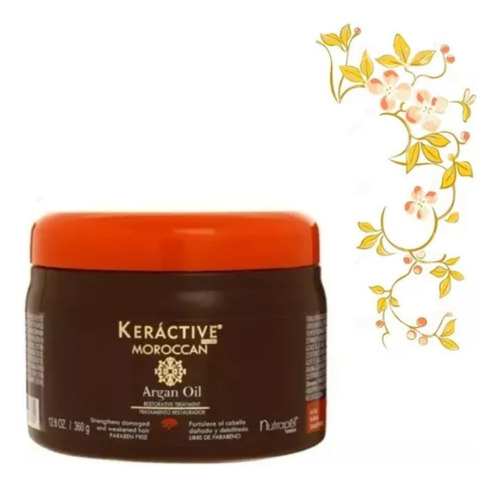 3 Mascarilla Argan Nutrapel Keractive Moroccan Sin Parabenos