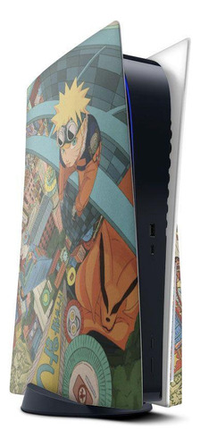 Skin Adesivo Ps5 Com Disco E 2 Controles Dualsense Naruto 22