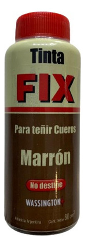 Tinta Fix Cuero Marron 80g X 4 Unidades