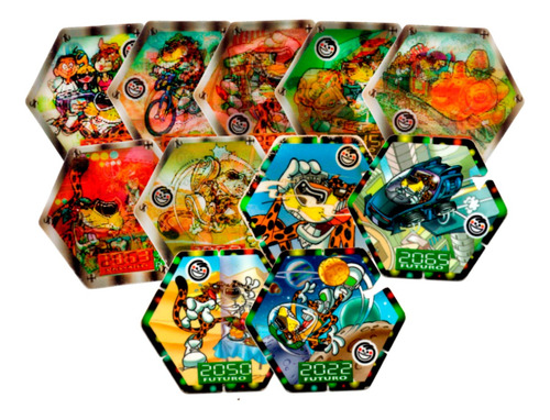 Tazo Máquina Do Tempo Elma Chips Original - 6 Unidades