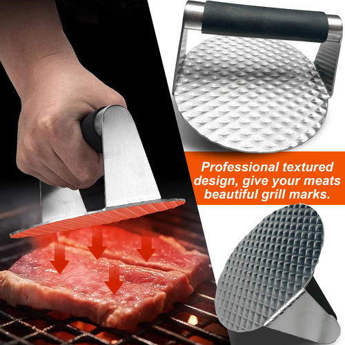Prensa De Hamburguesa Smash 5.5 Pulgadas Acero Inoxidable Mm