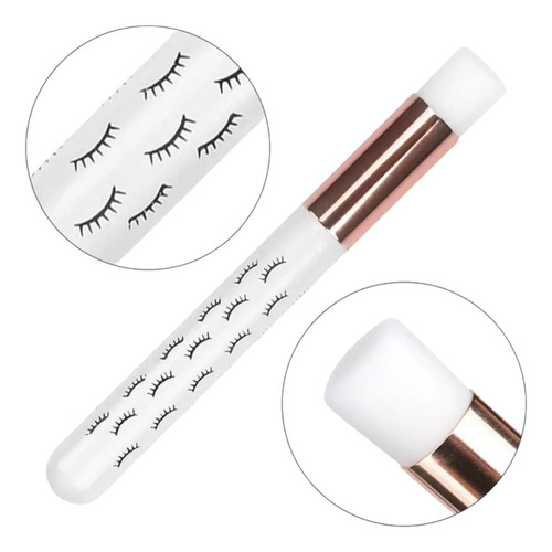 12 Pzs Brochas Cepillo Para Limpiar Pestañas De Mink