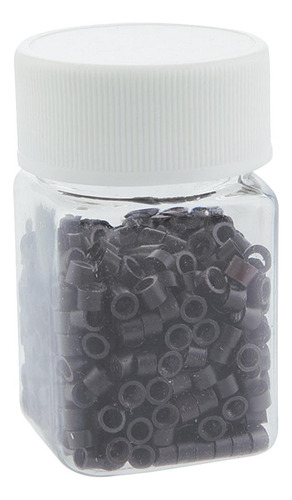 400 Rings Beads Para Dreadlocks Extensiones De Cabello Negro