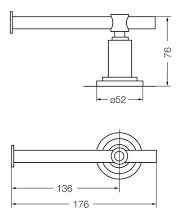 Imagen 2 de 4 de Accesorio Baño Fv Portarrollo Temple/city 167/87 Foschia