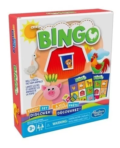 Jogo Bingo Infantil Animais da Fazenda - Hasbro F1401