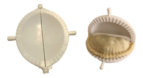 Prensa Molde Empanadas 10 Cm Set 2 Pzs Plástico Cocina