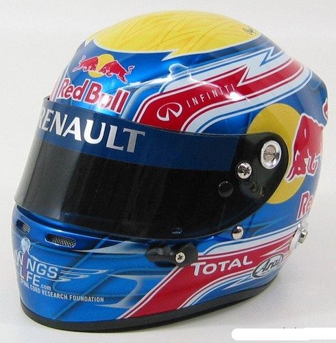 Casco F-1 Mark Webber Escala 1:5 Spark