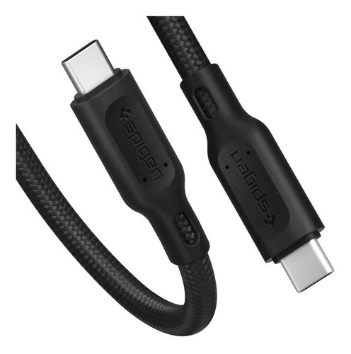 Cable Spigen Essential Usb-c To Usb C 2.0 / C11cl - Negro Color Black