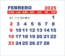 Comprar Calendarios Mignon Vectores Pdf Imprimible Vector Editable 5