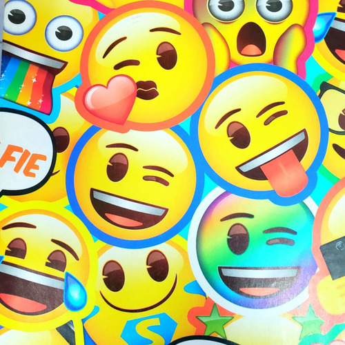 Papel De Envoltura Emoji 1 Pliego