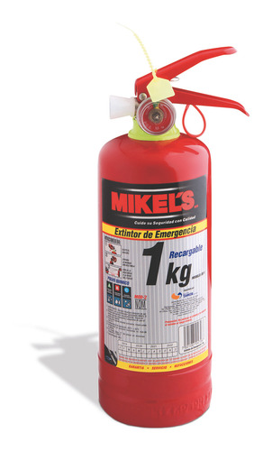 Extintor De Emergencia Automovil 1 Kg Recargable Soporte