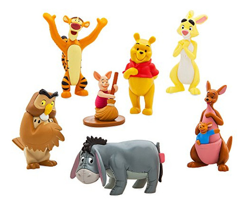 Set De Juego De 7 Figuras De Winnie The Pooh De Disney