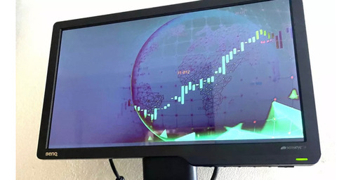 Monitor Benq Led 16 Pulgadas Vga + Cables Wide Screen º6 Negro (Reacondicionado)