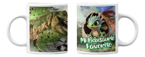 Tazones Tazas Blancas Mi Bebesaurio Favorito Dragon