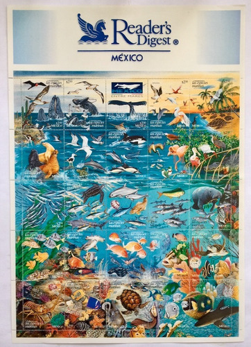 Estampillas Conservemos Las Especies Marinas Mexico 1998