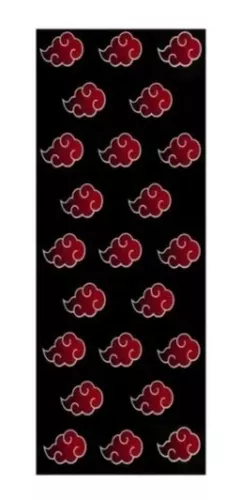 2 Papel Parede Adesivo Akatsuki Nuvem-naruto Anime 0.48cmx3m