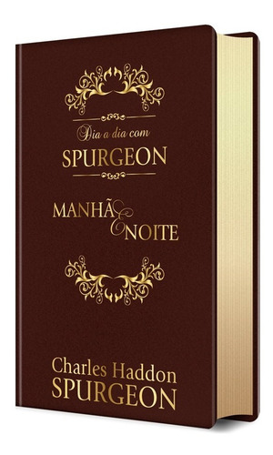 Imagem 1 de 2 de Livro Devocional Dia A Dia Com Spurgeon Capa Couro Luxo