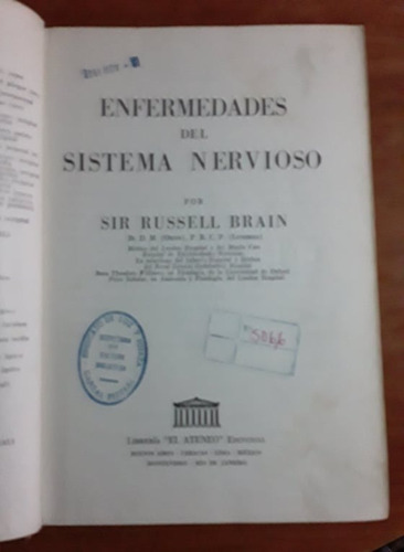 Enfermedades Del Sistema Nervioso - Sir Russell Braian