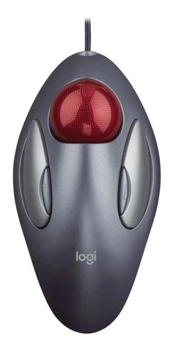 Mouse Ergonômico Logitech Trackball Trackman Marble Cinza