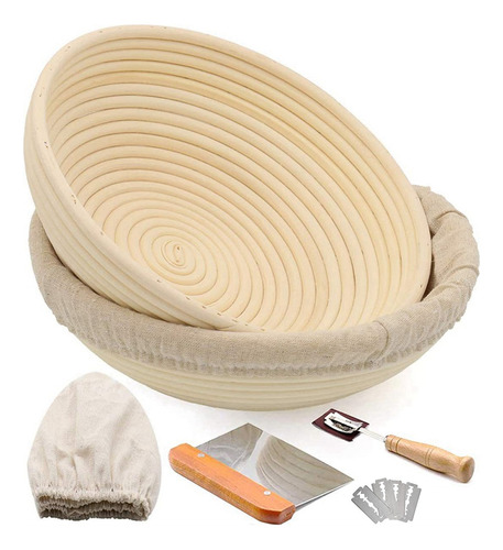 Cesta De Fermentación Para Hacer Pan De Masa Madre, Kit De F