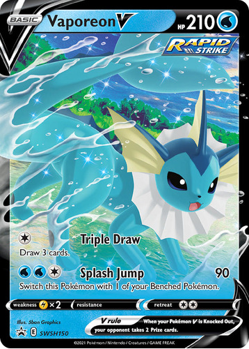 Vaporeon V Swsh150 Pokemon Black Star Promos Sword & Shield