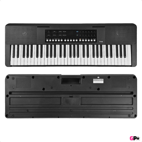 Organo Teclado 5/8 Sensitivo Banco Fuente Pie Funda Ek61208