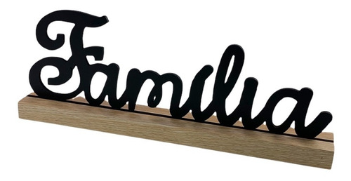 Imagem 2 de 10 de Enfeite De Mesa Palavra Família Decorativa Letreiro Painel