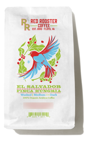 Red Rooster Coffee Roaster, El Salvador Finca Hungría, Tos.