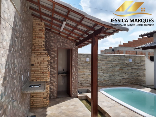 Imagem 7 de 9 de Casa Com 2 Quartos, Área Gourmet E Piscina Em Unamar - 102