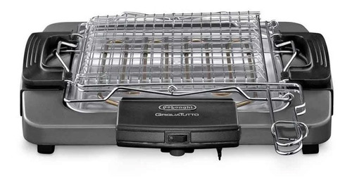 Parrilla Eléctrica Grill Delonghi Bq58 Negra Y Gris